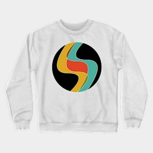 Abstract Geometric Artwork Crewneck Sweatshirt